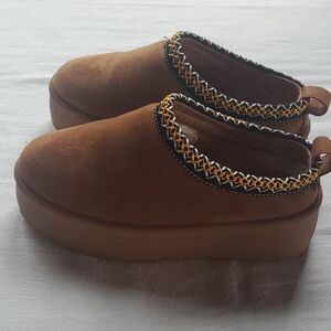 Brown Suede Mudd Slip Ons